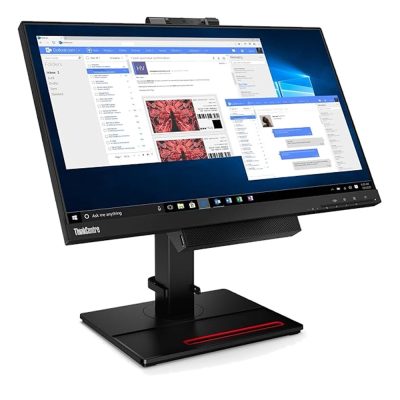 Écran Lenovo ThinkCentre Tiny-In-One 22 Gen 4 noir avec webcam intégrée