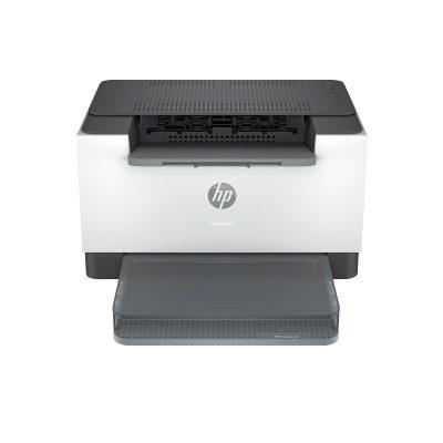 Imprimante HP LaserJet M211dw vue de face avec impression en cours